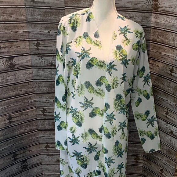 🔥🔥SALE🔥🔥SHEIN Tropical Beach Kimono Cover Up NWOT - Picture 3 of 4